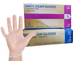 GLOVES, VINYL SMALL EXAM, 100/BOX 10/CASE